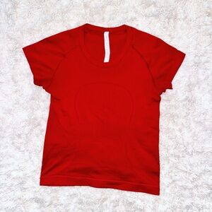 Dark Red Swiftly Tech Short Sleeve *Waist Length Lululemon